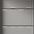 Modern Linear Pendant Light With Sleek Metal Frame And LED Illumination