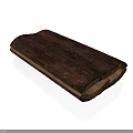 Natural Plant Root Slice With Brown Textured Surface And Organic Wooden Texture