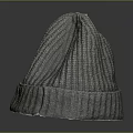 Stylish Gray Ribbed Knitted Beanie For Winter Warmth And Casual Wear