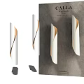 Modern White And Gold Spiral Design Wall Lamps For Indoor Decoration