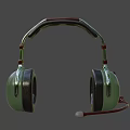 Tactical Weapon Communication Headset Green Over Ear With Microphone And Noise Reduction Design
