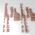 Terracotta Architectural Components With Various Shapes And Holes For Construction Structures