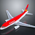 Red Avianca Airplane Model Showcasing Aerospace Space Exploration Design Features