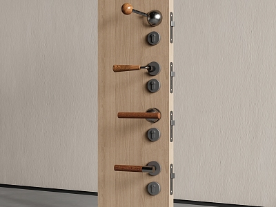 Modern medieval door handle door lock split lock model