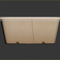 Eco Friendly Rectangular Food Container With White Lid And Brown Base