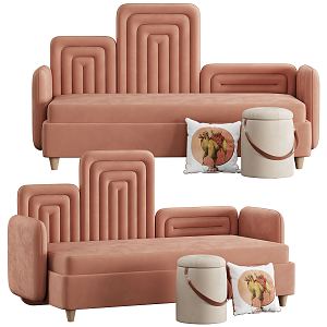 Modern Combination Sofa Children's Sofa 3d model