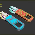 Red And Blue Tool Accessories With Plastic Handles And Metal Components Design