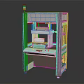 Industrial Automated Testing Device With Control Panel Transparent Window And Red Yellow Green Indicator Lights