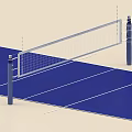 High Quality Volleyball Sports Equipment With Durable Net Posts And Court Surface
