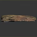 Wooden Stone Slab With Natural Speckled Pink Brown Gray Colors And Label 12