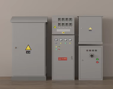 Other industrial equipment electric box electric control box control box meter box distribution box fire extinguisher 3d model