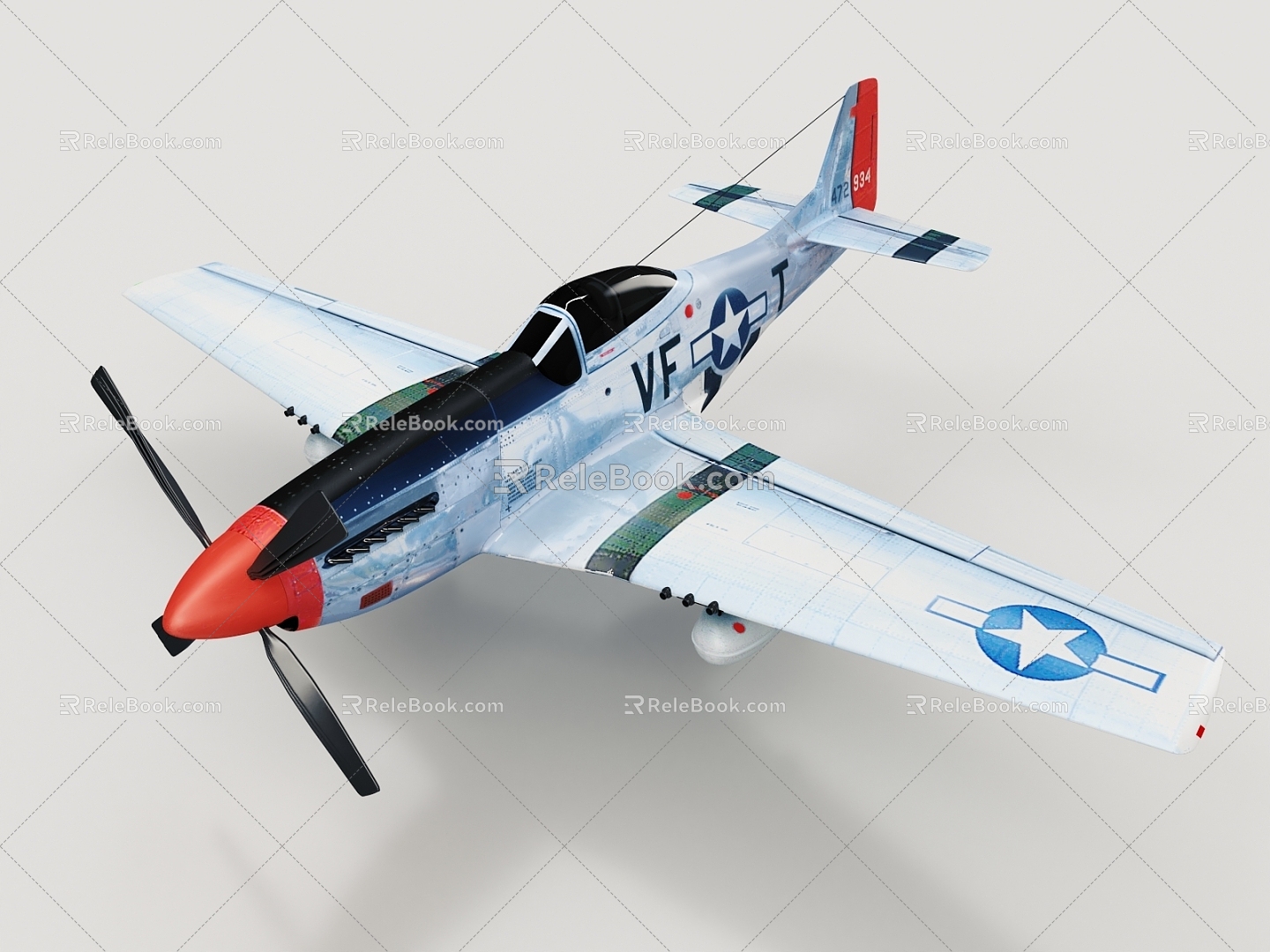 Fighter aircraft 3d model