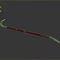 Iron Crowbar Iron Skid Crowbar Tools Hardware Tools Processing Tools Furniture 3d model