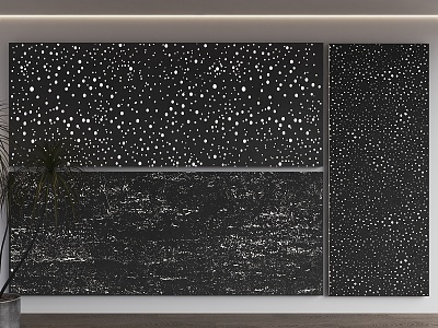 Modern light-transmitting concrete luminous concrete background wall light-transmitting cement wall light-transmitting starry sky background wall starry sky wall luminous wall panel 3d model