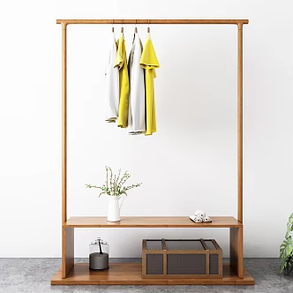 Nordic Hanger Log Hanger Jewelry 3d model