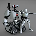 Science and technology sense robot battle robot toy robot story humanoid robot 3d model