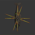 Heavy Lift Helicopter With Multiple Rotors Silver Fuselage And Cockpit Windows Design