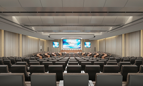 Modern Conference Hall Report Hall 3d model