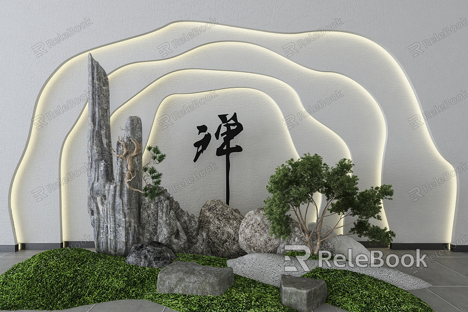 New Chinese landscape sketch model