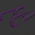 Flexible Industrial Pipes And Connecting Tubes With Curved Straight Sections