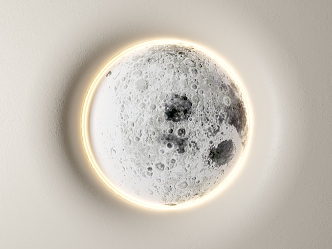 Moon lamp Moon wall lamp wall decoration pendant 3d model