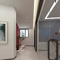 Modern Weibang Center Reception Area With Round Tables Chairs And Ceiling Lighting