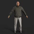 Realistic Mechanical Engineer Realistic Male Man Middle-aged Man Clothes Engineer Worker Boss Manager 3d model