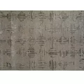 Modern Square Rug In Neutral Gray With Geometric Patterns And Soft Plush Texture