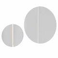 Modern Circular Wall Lights In Different Sizes For Minimalist Indoor Decoration 3d model