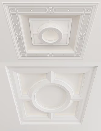 European-style ceiling 3d model