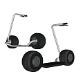Modern Two Wheel Scooter With Large Durable Tires And Handlebar Design 3d model