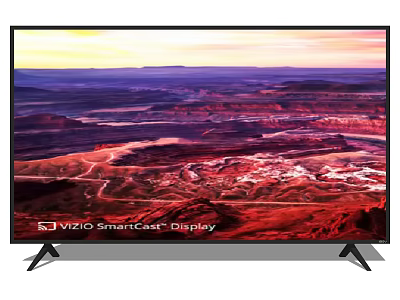 VIZIO SmartCast TV With Sleek Stand And Vivid Scenic Landscape 3d model