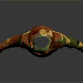 Colorful Camouflage Pattern Hoodie With Red Yellow Green Tones For Casual Daily Wear