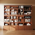 Middle Style Bookcase 3d model