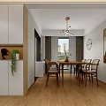 Modern Living Dining Room Interior With Open Concept Sofa Coffee Table And Wooden Floor