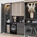Modern Bathroom Vanity Design With Marble Countertop Wall Mounted Sink And Storage Cabinets