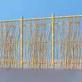 Decorative Bamboo Garden Fence Structure With Natural Design For Outdoor Landscaping