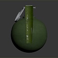 mine bomb mine naval mine suspended mine underwater mine military item military equipment 3d model