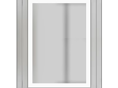 Modern Framed Mirror With Sleek Design And Reflective Surface For Home Interior 3d model