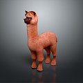 alpaca wool llama alpaca alpaca camel sheep humpless moose animal 3d model