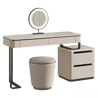 Dressing table stool 3d model