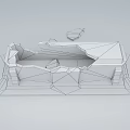 Ancient Broken Architectural Model With Damaged Fragments And Intricate Details