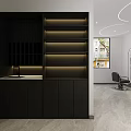 Modern Luxury Beauty Hair Salon Interior Design With Well Arranged Styling Stations And Green Plants