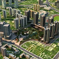 Modern Bird's Eye View Big Bird's Eye View 3d model