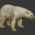 Modern bear polar bear white bear cartoon bear 3d model