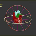 Advanced Cardiac Medical Device With 3D Heart Model And Circular Support Frame