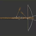 Crossbow Mechanical Crossbow Shift Bow and Arrow Shoot Far Equipment Weapons High-tech Crossbow 3d model