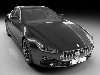 Maserati Gibboni Travel Coupe Car Sedan Luxury Car Racing sports car 3d model