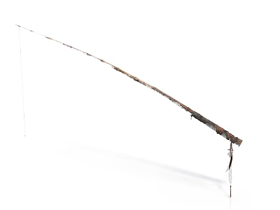 Lightweight Durable Fishing Rod With Comfortable Handle For Outdoor Recreational Fishing 3d model