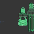 Energy Saving CFL Light Bulbs With Spiral And Straight Tube Shapes